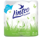 Linteo Classic papier toaletowy biały 150 sztuk 2 warstwy 4 sztuki