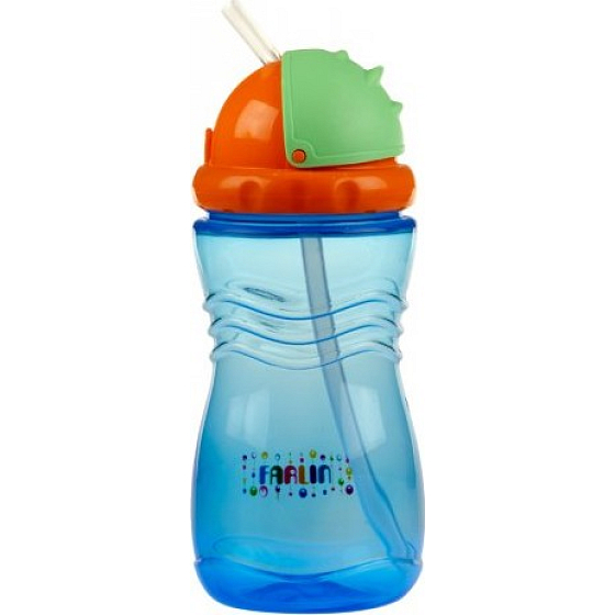 Baby Farlin Hrníček cestovní se slámkou 370 ml BF -190-1