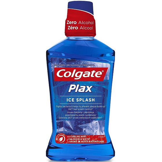 Colgate Plax Ice Splash płyn do płukania ust bez alkoholu 500 ml