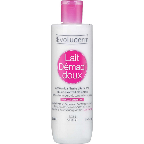 Evoluderm Gentle Remover make-up jemné odličovací mléko pro citlivou pokožku 250 ml