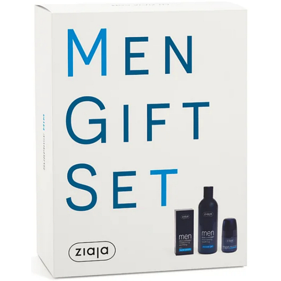 Ziaja Men nawilżający krem do pielęgnacji 50 ml + żel pod prysznic 300 ml + antyperspirant roll-on 60 ml, zestaw kosmetyków