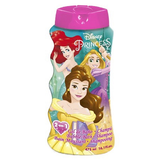 Disney Princess 2v1 šampon na vlasy a tělo & pěna do koupele pro děti 475 ml