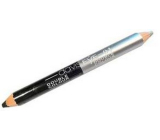 Princessa Davis Eye Double Colour oční stíny v tužce 001 czarny - srebrny 6 g