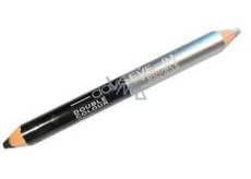 Princessa Davis Eye Double Colour oční stíny v tužce 001 czarny - srebrny 6 g