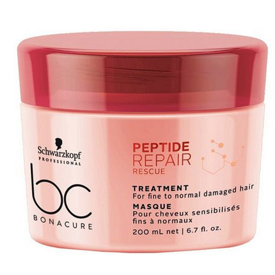 Schwarzkopf Professional BC Bonacure Peptide Repair Rescue Treatment maska na poškozené vlasy 200 ml