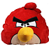 Angry Birds Relaxační polštář červený 38 × 33 × 31 cm