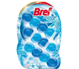 Bref Brilliant Gel All in 1 Arctic Ocean - vůně oceánu WC blok pro hygienickou čistotu a svěžest Vaší toalety, zbarvuje vodu 3 x 42 g