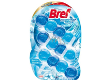 Bref Brilliant Gel All in 1 Arctic Ocean - vůně oceánu WC blok pro hygienickou čistotu a svěžest Vaší toalety, zbarvuje vodu 3 x 42 g