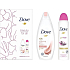 Dove Beauty For All Renewing Glow sprchový gel 250 ml + Go Fresh antiperspirant deodorant sprej 150 ml, kosmetická sada