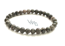 Yooperlite elastyczny naturalny kamień, kulka 6 mm / 16 - 17 cm