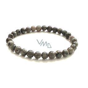 Yooperlite elastyczny naturalny kamień, kulka 6 mm / 16 - 17 cm