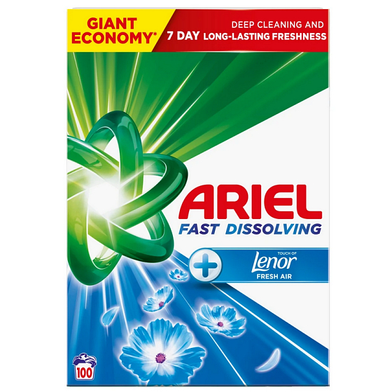 Ariel proszek do prania Aqua Puder Touch of Lenor 100 prań, 5,5 kg