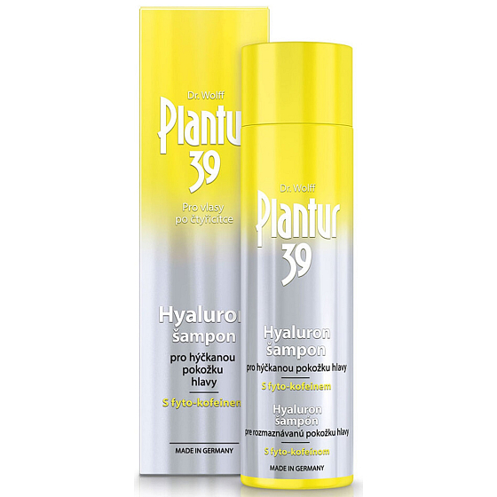 Plantur 39 Hyaluron do suchej skóry głowy po czterdziestce szampon do włosów aktywuje cebulki włosów 250 ml