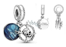 Charm Srebrna 925 Disney Piraci z Karaibów 2w1, zawieszka na bransoletkę film