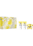 Versace Yellow Diamond Pour Femme woda toaletna 50 ml + balsam do ciała 50 ml + żel pod prysznic 50 ml, zestaw prezentowy dla kobiet