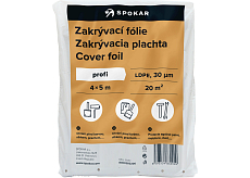 Spokar folia ochronna do malowania, 30 µ, 20 m², 4 × 5 m