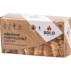 Solo naturalna wełna drzewna podpalacz rolki, 32 podpalaczy