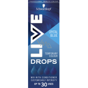 Schwarzkopf Live Drops Kryształowo niebieskie krople farbujące do włosów, 30 ml