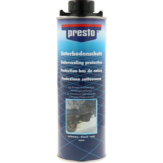 Motip 603239 Presto UBS Bitumen ochrona podwozia i karoserii, czarny, 1000 ml