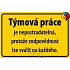 Nekupto Humorná cedulka Týmová práce 15x10 cm 1 kus