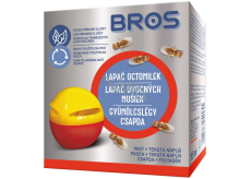Bros Łapacz muszek owocowych pułapka + płynna napełniacz 15 ml