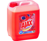 Ajax na podlahy i powierzchnie Floral Fiesta Red Flowers uniwersalny środek czyszczący, mak, 5 l