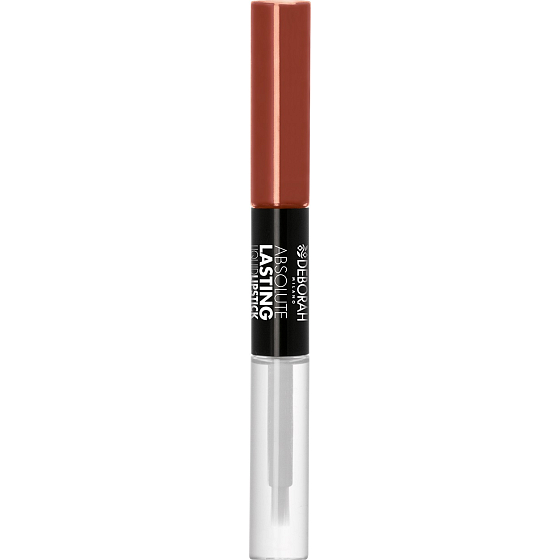 Deborah Milano Absolute Lasting Liquid Lipstick 2v1 rtěnka a lesk na rty 13 Light Brown 2 x 4 ml