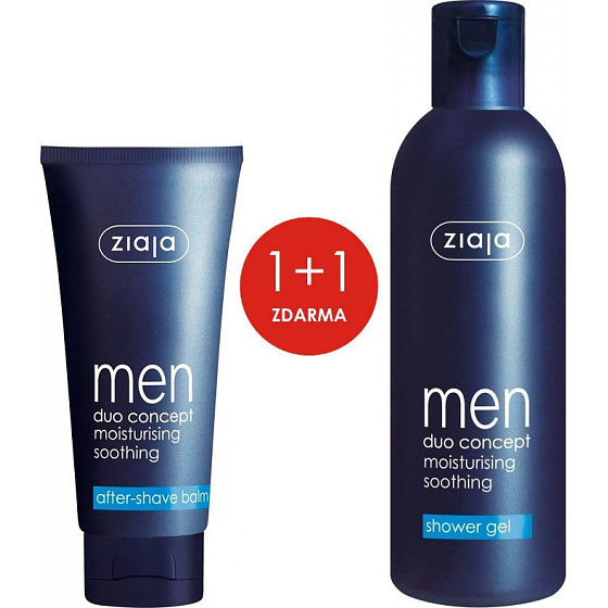 Ziaja Men Duo Concept balzám po holení 75 ml + sprchový gel 300 ml, duopack