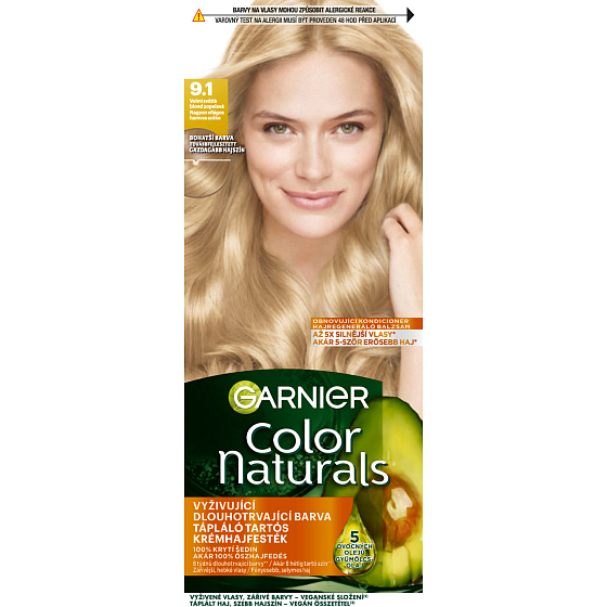 Garnier Color Naturals farba do włosów, bardzo jasny blond 9.1