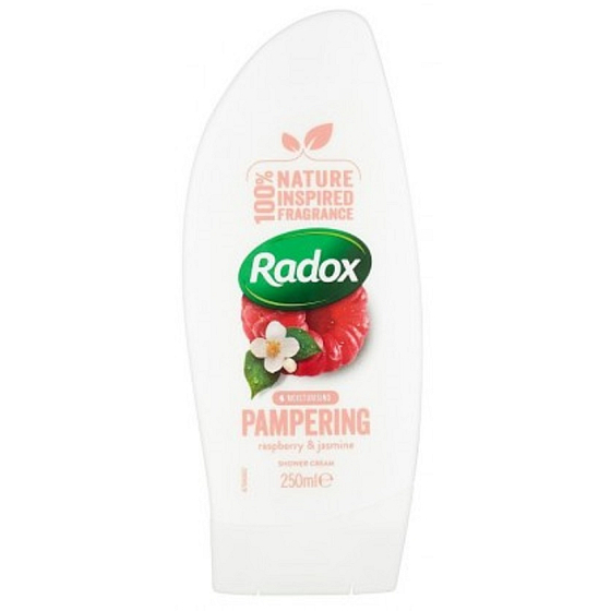Radox Pampering s vůní jasmínu a maliny sprchový gel 250 ml