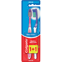 Colgate szczoteczki do zębów Extra Clean, średnia twardość, opakowanie 1+1