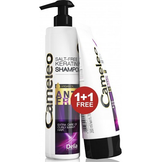Delia Cosmetics Cameleo Arganový olej šampon pro vlnité a kudrnaté vlasy 250 ml + kondicionér 200 ml, duopack