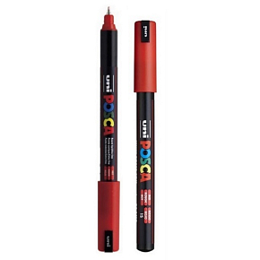Posca Uniwersalny akrylowy marker 0,7 mm Czerwony PC-1MR