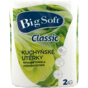 Big Soft Classic 2-warstwowe ręczniki papierowe kuchenne, 2× 51 kawałków, 2 rolki