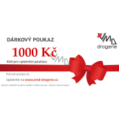 Voucher prezentowy na zakupy w sklepie internetowym o wartości 1 000 Kč