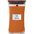 WoodWick Pumpkin Praline - Dýňová pochoutka vonná svíčka s dřevěným knotem a víčkem sklo velká 609 g
