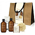 Baylis & Harding Zázvor, Citron a Bazalka mléko do koupele 300 ml + sprchový gel 300 ml + tělové mléko 130 ml + toaletní mýdlo 150 g + tělová houbička + taška, kosmetická sada pro ženy