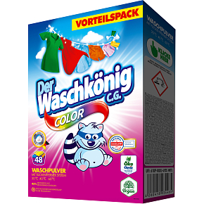 Waschkönig proszek do prania Color, 48 prań, 2,88 kg