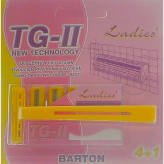 Bartoň TG-II New Technology Ladies dvoubřitý holicí strojek se 4 výměnnými hlavicemi
