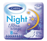 Carine Ultra Wings Night wkładki intymne 8 sztuk