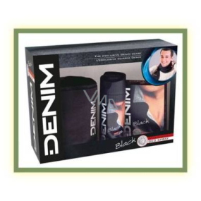 Denim Black voda po holení 100 ml + deodorant sprej 150 ml + šála, kosmetická sada Denim Black voda po holení 100 ml + deodorant sprej 150 ml + šála, kosmetická sada