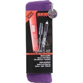 Pupa Divas Kit řasenka + tužka na oči mini Sada