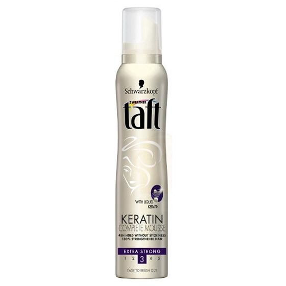 Taft Keratin Complete Mousse extra silná fixace pěnové tužidlo 200 ml