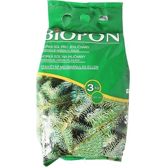 Bopon Jehličnany, Hořká sůl proti hnědnutí jehličí hnojivo 3 kg