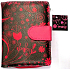 Albi Original Designová peněženka z koženky Růžové květy 10 x 13 cm