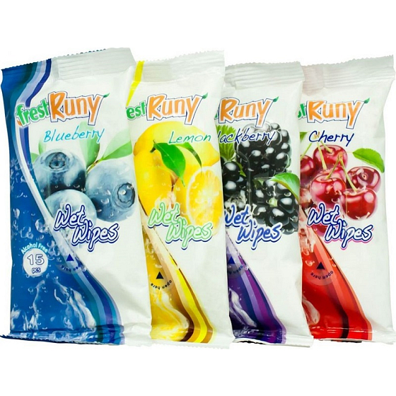 Freshruny Ovoce vlhčené ubrousky 15 kusů