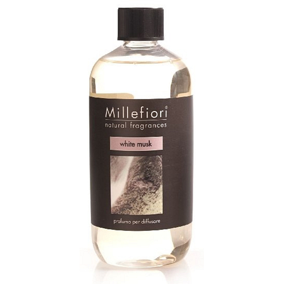 Millefiori Milano Natural White Musk - Bílé pižmo Náplň difuzéru pro vonná stébla 500 ml