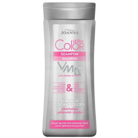 Joanna Ultra Color System Różowy szampon do blond, rozjaśnionych i siwych włosów 200 ml