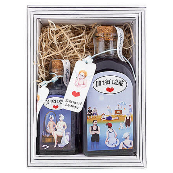 Bohemia Gifts Domácí lázně - Levandule sprchový gel 250 ml + sůl do koupele 110 g, kosmetická sada