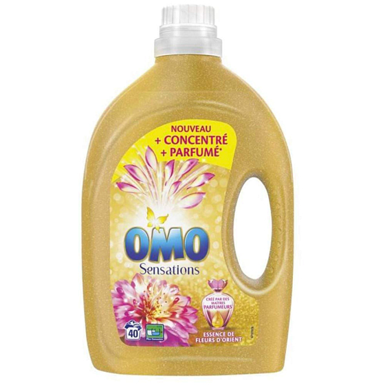 Omo Sensations Essence od Fleurs d Orient Orientální květiny univerzální gel na praní 40 dávek 2 l